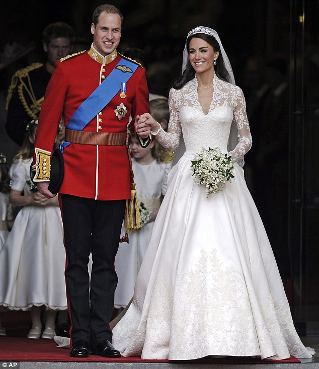 Burton and Middleton worked closely on the design of the dress 